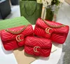 5A Tasarımcılar Marmont Capodes Crossbody için Crossbody Gayın Deri Çanta Omuz Çantaları 3 Boyutlar Kadınlar Sandıklar Lady Chain Bag