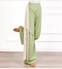 Scene Wear Folk Dance Pant Women Classical Dancing Pants Loose Wide Leg Byxa 2 Lager Fairy Modern Dancewear Flowy High midja