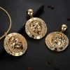 Oorbellen ketting Dubai gouden kleur sieraden sets voor dames ketting en oorbel mode sieraden huwelijksfeest luxe kwaliteit bruidscadeau 230820