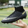 Dress Shoes Men Soccer Shoes AG/TF High Ankle Football Boots Outdoor Non-Slip Ultralight Kids Football Cleats Couple Sneakers Plus Size32-47 230818