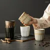 Vasos de café xícaras de cerâmica vintage sem alça de 150 ml de caneca de água copo de chá de chá de leite