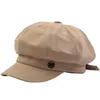 Berets Shaluotaotao Mode achteckige Hut Frau Frühling Sommer lässig Allmatch Beret Brief Retro Maler Sboy Hats Casquette 230821