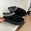 2023 Women Tazz Boots Tasman Chestnut kapcie gorczycy futra slajdy klasyczne ultra mini platform