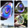 Garden Decorations H D Hanging Crystals Prism Suncatcher for Windows Decoration 76mm ABColor Chandelier Parts DIY Home Wedding Decor Accessories 230818