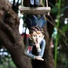 Garden Decorations Hanging Elf Ornaments Home Decor Figur för Patio Staket Yard Tree Holiday 230818