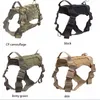 Dog Collars Tactical Harness Pet Training Vest And Leash Set For Small Medium Large Nylon