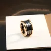 Trendy dupe merk topkwaliteit zwarte keramische ringen voor vrouwen en mannen nieuwe aankomst van topkwaliteit sieraden