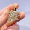 Hiphop sieraden vvs d kleur moissanite sieraden ijs uit mannen hanger op maat gemaakt moissanite