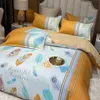 Bedding sets 27 Colours Thickened Matted Duvet Set King Size Sheet Linen Quilt Cover Pillowcases Fourpiece Comforter Sets 230818