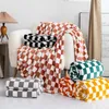 Blankets Thickened Plaid Fuzzy Fleece Blanket Ultra-Soft Reversible Microfiber Bed Warm Cozy Gingham Throw Blankets for Couch Chair Sofa 230818