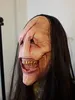 Party Masks Halloween Devil Mask Horror Long Hair Demon Mask Dekoracja okropna maska ​​lateks