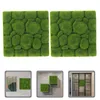 Decorative Flowers Foam Flocking Simulation Moss Green Background Wall Landscape Decoration Micro Artificial Garden Panel