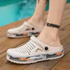 Slippers 2023 Men Sandals Garden Black Garden Dival Aqua Male Sandals Summer Slides Beach Shoes Slippers Sandalias Zapatos Hombre HKD230821