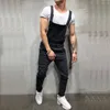 Yfashion Men Distressed Denim Pants Mens Carpenter Overalls Bib Jumpsuits Moto Biker Jean Pants Jeans Homme Fashion Streetwear276m