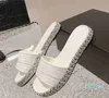 Designer Sandals Summer Luxury Slifor Ringer Chain Bianco Bianco Agricia Colore Sandalo Sandalo Outdoor Beach Woman