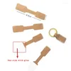 Jewelry Pouches 1000 Pcs Quadrate Blank Brown Paper Price Tag Labels Display Cards Ring Sticker Hangtags 6X1.2Cm