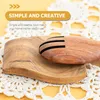 Storage Bottles Spoon Holder Wooden Crafts Rest Heat Resistance Rack Kitchen Utensil Tableware Scoop Ladles