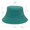 Berets Camoland Solid Eimer Hut für Frauen im Freien im Freien Big Light Plate Basin Sunchade Sommer UV-Protest Sonne
