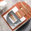 Plates Ceramic Luxury Plate Set Christmas White Dinner Geometric Kitchen Gold Knife Fork Kids Pratos De Jantar Dinnerware ZZ50PZ