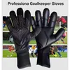 Balls Professional Latex Football Gloves Soccer Ball Goalkeeper Kids Adults Thickened Goalie Fingers Protection 230821