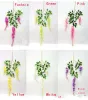 Silk Flower Artificial Flower Wisteria Vine Rattan For Valentine039s Day Home Garden el Wedding DecorationZZ