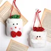 Christmas Decorations Drawstring Bags Santa Claus Snowman Candy Cookie Wrapper Kids Xmas Gift Party Decoration Supplies