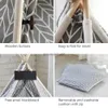 Other Pet Supplies Linen Pet Cat Dog Teepee Tent House Bed Set with Cushion and Blackboard Removable Washable Folding Portable Teepee Cave 24inch HKD230821