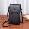 Classic First Layer Leather Phone Bag Women's New Fashion Bee Leather Women's Small Bag Crossbody Bags Women's Coin Purse