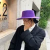 Breda randen hattar hink hattar fedoras för kvinnor män lady hatt två tonade filmer unisex jazz och grossistpris 230821