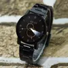 Wristwatches 100pcs/lot Kevin-2068-1 Round Pointer Black Alloy Watch Wrap Quartz Couple Good Quality Original Lover's Wholesale