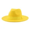 Wide Brim Hats Bucket Womens Hat Men Fedora Belt Ribbon Band Solid Classic Formal Dress Wedding for Sombreros De Mujer 230821