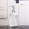 Sıvı Sabun Dispenser 400ml Sabun Dispenser Şık Cam Doldurma Boş Şişe Ev El Banyo Saç Kremi El Sabun Şampuar Şişesi Deterjan Konteyneri 230820