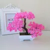 Fleurs décoratives plantes artificielles Mini bonsaï petit arbre simulé en pot verdure faux bureau Table ornement maison jardin décor