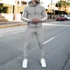 Tracksuits voor heren 3xl badpak voor mannen Casual sportkleur blokkeren sweatshirt trendy mode tweedelige mode