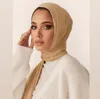 Halsdukar Ramadan Modal Cotton Jersey Hijabs For Woman Long Muslim Scarf Shawl Plain Soft Turban Tie Head Wrap Islamic Clothing 230821