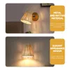 Wall Lamp Farmhouse Rattan Lights Bedside Sconce Living Room Mounted Bedroom Lamps Home
