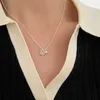 Цепочки 45 см серебряный 925 Ожерелье для женских ожерелий для девочек модные ювелирные ювелирные украшения