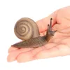 Dekorativa objekt Figurer 5 PCS Simulering Snail Toy Small Decoration Miniature Staty Plastprydnad Barn Realistisk 230818