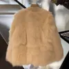 Femmes fourrure femmes Faux manteau moelleux en peluche manteaux automne et hiver dames à manches longues spécial femme vêtements 2023 pardessus femme C66