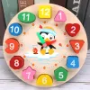 Holzpinguin digitales Uhr Model Children's Early Education Teachs AIDS 17.5*17.5*2,3 cm