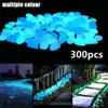 Gardendecoraties gloeien in de donkere kiezelstenen voor tuin en loopbruggen Decor Diy Decoratief lichtpakket van 300 230818