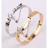 Armreif Frauen Metallarmband Reiz Armbänder für Frauen Gold Silber Farbarmband Juwelier Europa Amerikanischer Stil Geschenk