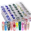 Decorazioni per nail art per chiodo art cristallo gemma pietre gemme rossa blu rotonda piatta piatta a dimensioni miscelate chims decorazione per unghie fai -da -te set 230821