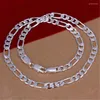 Chains Wholesale High Quality Wedding Noble Women Men 8MM Chain Man Charm Silver Color Necklace Fashion Jewelry Cute
