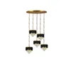 Lustres home deco substituível E14 Dimmable Crystal Black Chandelier Iluminação Lampen de lustre de lustre de lustre para sala de estar