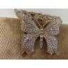 Evening Bags 2021 Rhinestone Butterfly Pattern Women'S Clutch Bag Evening Party Wedding Bridal Clutches Purse Shoulder Bags Gold Bolso Mujer HKD230821
