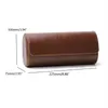 3 слота часа коробки Roll Travel Case Portable Leather Watch Box Splid in Out255m