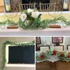 장식용 꽃 1pcs 플라스틱 유칼립투스 시뮬레이션 된 잎 조경 수족관 미니어처 홈 DIY 가짜 식물 바닐라 공예 꽃 식물