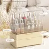 Storage Boxes Haute Couture Box Dustproof Transparency Makeup Organiser Large Capacity Desktop Organizer