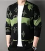 Designer Mens suéteres tricotados Cardigan Men's Autumn-deco